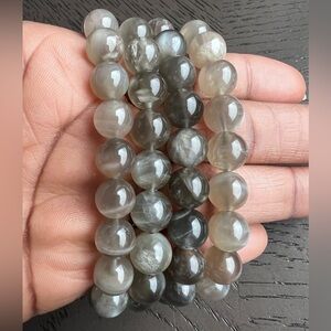 Black moonstone bracelet 10mm (one)